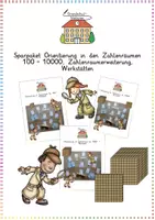 Vorschau - Stationenlernen - Zahlenräume: Orientierung & Erweiterung 20 - 10.000 - Sparpaket - Mathe - Kl. 1-4 (Werkstätten) - Deckblatt