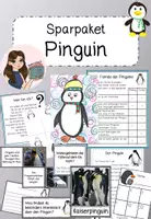 Vorschau - Arbeitsblätter - Sparpaket Pinguin - Deckblatt