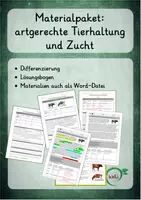 Vorschau - Arbeitsblätter - Materialpaket: Zucht und artgerechte Tierhaltung - Deckblatt