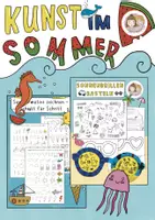 Vorschau - Stundenentwürfe - Sparpaket Kunst im Sommer, Sonnenbrillen basteln, Sommermotive zeichnen lernen - Deckblatt