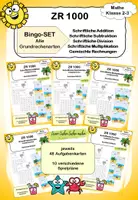 Vorschau - Stationenlernen - Spielidee "Bingo" - Grundrechenarten SET im ZR 1000 - SOMMEREDITION - Deckblatt