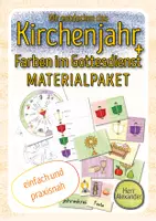 Vorschau - Arbeitsblätter - Materialpaket: Wir entdecken das Kirchenjahr + Wir entdecken die Farben im Gottesdienst - Deckblatt