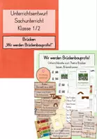 Vorschau - Stundenentwürfe - Brücken: Unterrichtsreihe & Unterrichtsentwurf (Kl. 1/2) - Deckblatt