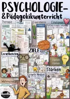 Vorschau - Stundenentwürfe - Psychologie / Psychologieunterricht / Pädagogik - MATERIALPAKET - Deckblatt