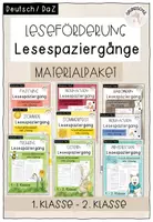 Vorschau - Arbeitsblätter - Materialpaket: Lesespaziergänge (1.Klasse - 2.Klasse) - Deckblatt