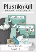Vorschau - Arbeitsblätter - Plastikmüll: Materialpaket "Stationen und Infokarten" #TimeForClimateAction - Deckblatt