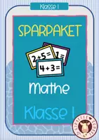 Vorschau - Unterrichtsreihen - Mathe Klasse 1 – Mega Sparpaket (Zahlenraum 20, Arbeitsblätter, Spiele & Stationenlernen) - Deckblatt