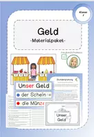 Vorschau - Unterrichtsreihen - Materialpaket: Geld Klasse 1 (Euro) - Deckblatt