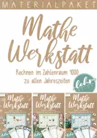 Vorschau - Arbeitsblätter - Materialpaket - Mathewerkstatt ZR 1000 zu allen Jahreszeiten. - Deckblatt