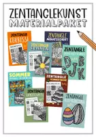 Vorschau - Stundenentwürfe - Zentangle Kunst ✍🏻 wachsendes Materialpaket - Deckblatt