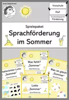 Vorschau - Spiele - Spielepaket: Sprachförderung im Sommer (DaZ/DaF) - Deckblatt