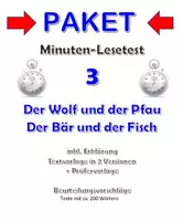 Vorschau - Unterrichtsreihen - Paket: Minuten Lesetests 3 - Deckblatt