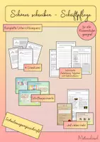 Vorschau - Stundenentwürfe - Schöner schreiben - komplette Unterrichtssequenz zur Schriftpflege (Schulausgangsschrift) - Deckblatt