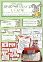 Vorschau - Arbeitsblätter - Grundwortschatz der 3. Klasse - mitwachsendes Sparpaket - Deckblatt