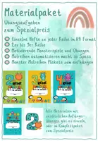 Vorschau - Arbeitsblätter - Monster Malreihen Übungsaufgaben Materialpaket Teil 2 - Deckblatt