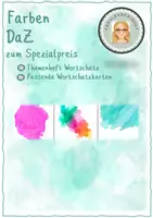 Vorschau - Arbeitsblätter - Farben 2 in 1 Paket - Deckblatt