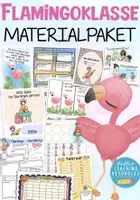 Vorschau - Arbeitsblätter - Flamingoklasse XXL Materialpaket Klassentier Flamingo - Deckblatt