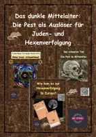 Vorschau - Stundenentwürfe - Materialpaket: Das dunkle Mittelalter: Die Pest als Auslöser für Juden- und Hexenverfolgung, Dokumentation, QR-Code - Deckblatt