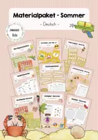 Vorschau - Arbeitsblätter - Materialpaket - Sommer (Deutsch) - Deckblatt