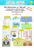 Vorschau - Arbeitsblätter - Alle Materialien zu "Sch sch" in schwarz-weiß und farbig (Grundschrift) - Deckblatt