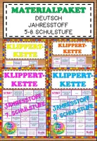 Vorschau - Stundenentwürfe - Materialpaket - Deutsch - Wiederholung - Jahresstoff - 5 bis 8. Schulstufe - Deckblatt