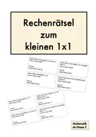Vorschau - Spiele - Rechenrätsel zum kleinen 1x1 - Deckblatt