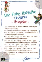 Vorschau - Arbeitsblätter - UR3 Eine Frühe Hochkultur: Die Ägypter - Materialpaket mit allen Basisstunden - inkl. Lösungen - Deckblatt