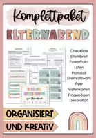 Vorschau - Präsentationen/Tafelbilder - Elternabend Komplettpaket - Einladung Elternabend uvm. - Deckblatt