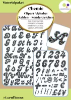 Vorschau - Experimente - Materialpaket - Cliparts Alphabet, Zahlen + Sonderzeichen "Chemie" - digitale Sticker für Powerpoint, Keynote , Arbeitsmaterial - Deckblatt