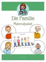 Vorschau - Arbeitsblätter - Materialpaket: Die Familie - Legematerial, Mein Familienheft - Deckblatt