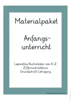 Vorschau - Arbeitsblätter - XXL Materialpaket Anfangsunterricht Ziffernkurs / Grundschrift-Schreiblehrgang / Buchstaben Leporello - Deckblatt