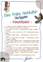 Vorschau - Unterrichtsreihen - UR3 Eine Frühe Hochkultur: Die Ägypter - Komplettpaket mit ALLEN Materialien zur Reihe - inkl. Lösungen - Deckblatt