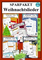 Vorschau - Arbeitsblätter - SPARPAKET: 5 Weihnachtslieder + Extras - Deckblatt