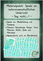 Vorschau - Spiele - Sag es nicht...! - Spiele zu verschiedenen naturwissenschaftlichen Themen - Deckblatt