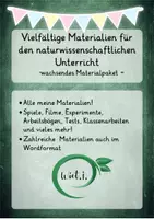 Vorschau - Stundenentwürfe - Vielfältige Materialien für den naturwissenschaftlichen Unterricht, editierbar, differenziert - Deckblatt