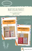 Vorschau - Stationenlernen - Materialpaket - Klettmappen Brüche - Deckblatt