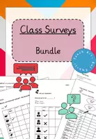 Vorschau - Arbeitsblätter - Bundle - class survey/ interview - Deckblatt