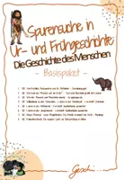 Vorschau - Arbeitsblätter - UR2 Spurensuche in Ur- und Frühgeschichte - Materialpaket mit allen Basisstunden - inkl. Lösungen - Deckblatt