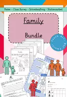 Vorschau - Arbeitsblätter - Family - Poster, class survey, Schreiben und Stationenlernen - Deckblatt