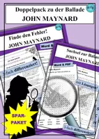 Vorschau - Arbeitsblätter - SPARPAKET zur Ballade JOHN MAYNARD - als Word & PDF - Deckblatt