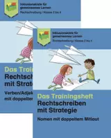 Vorschau - Arbeitsblätter - Sparpaket: Trainingshefte zum doppelten Mitlaut - Deckblatt
