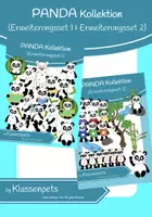 Vorschau - selbst erstellte Cliparts/Grafiken - Panda Clipart Erweiterungsset 1 und 2 - Deckblatt