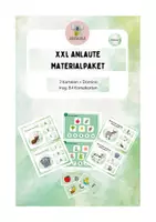 Vorschau - Fördermaterial/Inklusion - XXL Materialpaket Anlaute 3 Karteien + Domino - Deckblatt