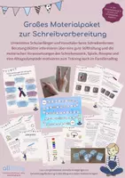 Vorschau - Arbeitsblätter - Großes Materialpaket zur Schreibvorbereitung - Deckblatt