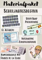 Vorschau - Stundenentwürfe - Materialpaket Spanisch Schuljahresbeginn - Deckblatt