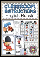 Vista previa - Hojas de trabajo - CLASSROOM INSTRUCTIONS - ENGLISH BUNDLE - Portada