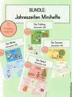 Vorschau - Unterrichtsreihen - BUNDLE: Die 4 Jahreszeiten - Arbeitsheft - Deckblatt