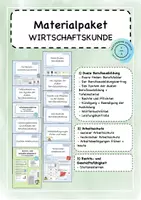 Vorschau - Stundenentwürfe - Großes Materialpaket Wirtschaftskunde - Deckblatt