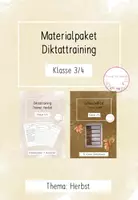 Vorschau - Stundenentwürfe - Materialpaket - Diktattraining Thema: Herbst Kl. 3/4 - Deckblatt