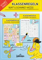 Vorschau - Arbeitsblätter - Klassenregeln 🧑🏫❤️ Bunt & Schwarz-Weiß - Sparpaket // Materialpaket - Deckblatt